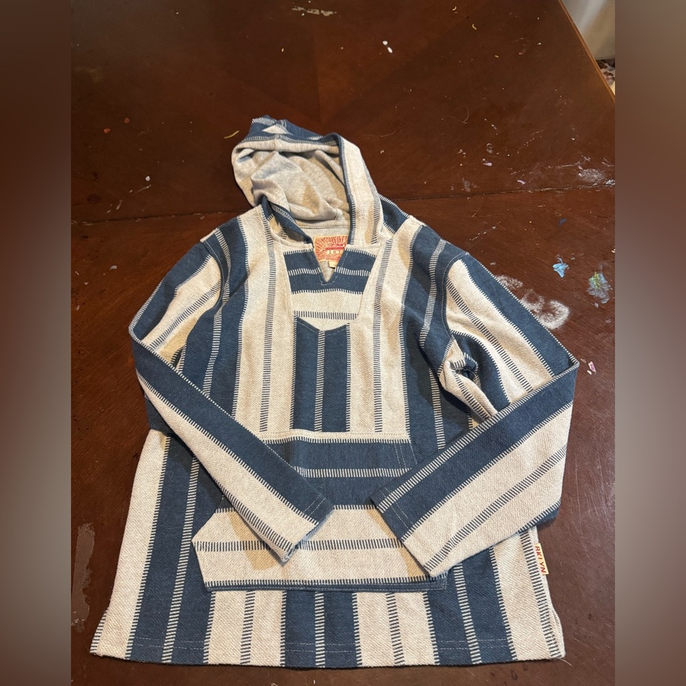 Striped Blue and Cream Boys Sweater